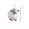 YKHB Ceramic Piggy Bank Home Decor, Cuddly Sheep Shape Stylish Design Coin Bank, Creative Bedroom Living Room Money Bank view 2