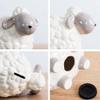 YKHB Ceramic Piggy Bank Home Decor, Cuddly Sheep Shape Stylish Design Coin Bank, Creative Bedroom Living Room Money Bank view 3