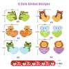 FOIMAS Valentine's Day Slap Bracelet Set,32pcs Animal Heart Snap Bracelet Wristband and 36pcs Gift Cards for Kids School Classroom Gift Exchange Party Favor Supply view 3