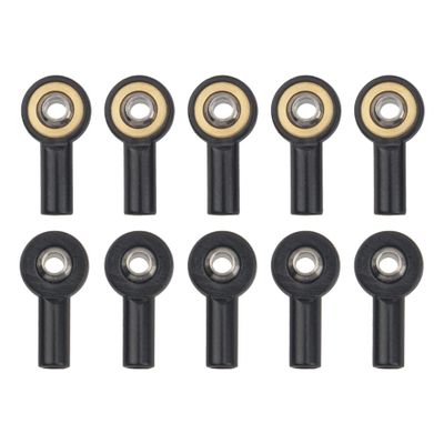 10Pack ShareGoo Metal M2 Ball Head Holder,M2.0 Tie Rod End Ball Joint Linkage Ball Head Bracket Compatible with HSP Tamiya Mini 4WD RC Car Model Boat (Black)