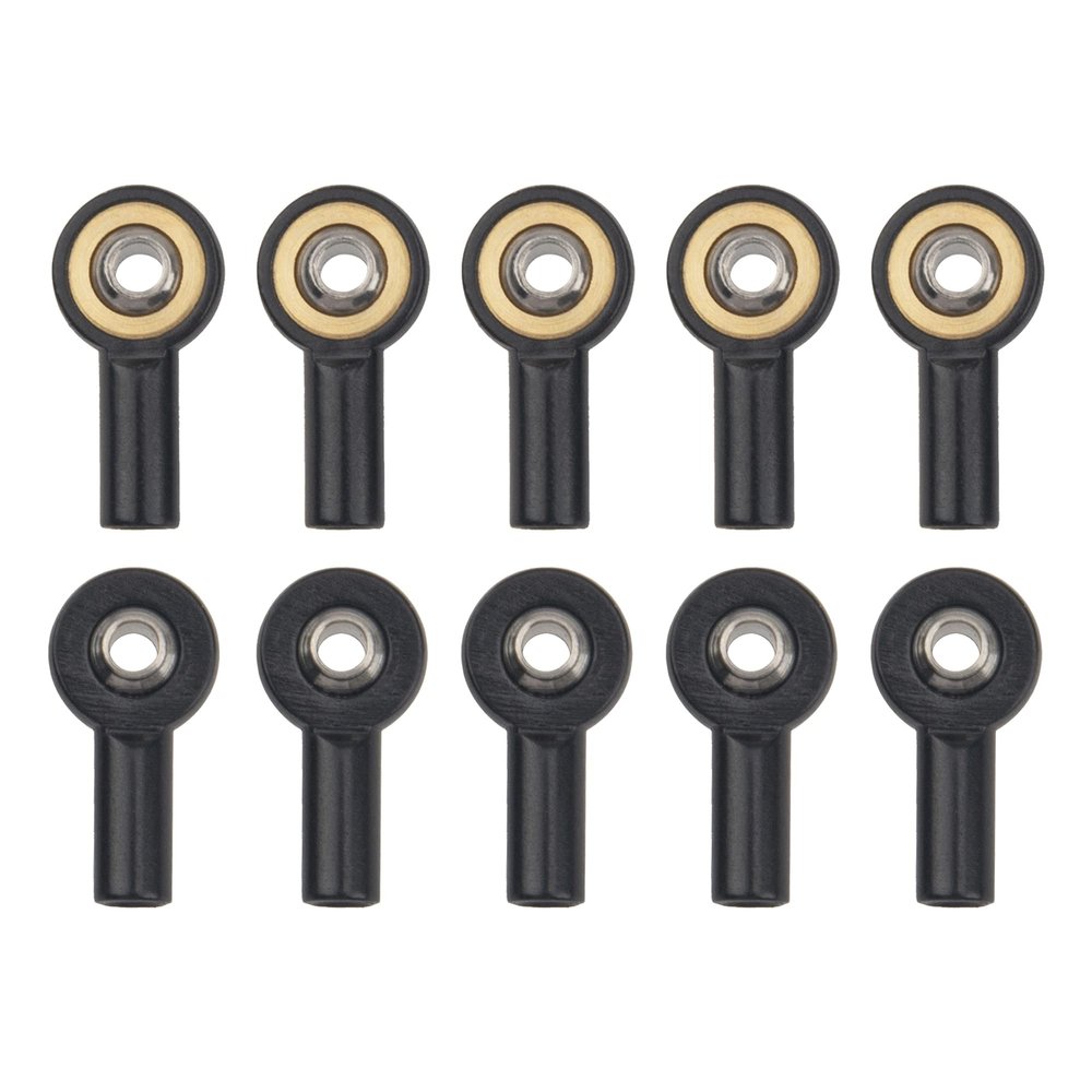 10Pack ShareGoo Metal M2 Ball Head Holder,M2.0 Tie Rod End Ball Joint Linkage Ball Head Bracket Compatible with HSP Tamiya Mini 4WD RC Car Model Boat (Black)
