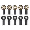 10Pack ShareGoo Metal M2 Ball Head Holder,M2.0 Tie Rod End Ball Joint Linkage Ball Head Bracket Compatible with HSP Tamiya Mini 4WD RC Car Model Boat (Black) view 1