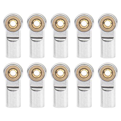 10Pcs ShareGoo M3 Tie Rod End Ball Head Holder Link 3mm Thread Ball Joint Compatible with Tamiya Redcat HSP Traxxas Axial SCX10 1/10 RC Car Truck Boat DIY Robot Airplane,L22mm (Silver)