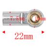 10Pcs ShareGoo M3 Tie Rod End Ball Head Holder Link 3mm Thread Ball Joint Compatible with Tamiya Redcat HSP Traxxas Axial SCX10 1/10 RC Car Truck Boat DIY Robot Airplane,L22mm (Silver) view 2