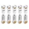 10Pcs ShareGoo M3 Tie Rod End Ball Head Holder Link 3mm Thread Ball Joint Compatible with Tamiya Redcat HSP Traxxas Axial SCX10 1/10 RC Car Truck Boat DIY Robot Airplane,L22mm (Silver) view 3