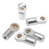 10Pcs ShareGoo M3 Tie Rod End Ball Head Holder Link 3mm Thread Ball Joint Compatible with Tamiya Redcat HSP Traxxas Axial SCX10 1/10 RC Car Truck Boat DIY Robot Airplane,L22mm (Silver) view 4