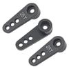 3Pcs ShareGoo Metal 25T Servo Horn 25 Teeth Steering Arm Compatible with Futaba Savox Power HD HSP Servos Motor Compatible with Wltoys Himoto Redcat Traxxas Axial 1/8 1/10 RC Car Truck (Black) view 2