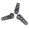 3Pcs ShareGoo Metal 25T Servo Horn 25 Teeth Steering Arm Compatible with Futaba Savox Power HD HSP Servos Motor Compatible with Wltoys Himoto Redcat Traxxas Axial 1/8 1/10 RC Car Truck (Black) view 3