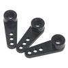 3Pcs ShareGoo Metal 25T Servo Horn 25 Teeth Steering Arm Compatible with Futaba Savox Power HD HSP Servos Motor Compatible with Wltoys Himoto Redcat Traxxas Axial 1/8 1/10 RC Car Truck (Black) view 4