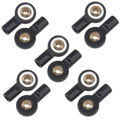 10Pcs ShareGoo M3 Tie Rod End Ball Head Holder Link 3mm Thread Ball Joint Compatible with Redcat HSP Traxxas Axial 1/10 RC Car Truck Boat DIY Robot Airplane,L18mm