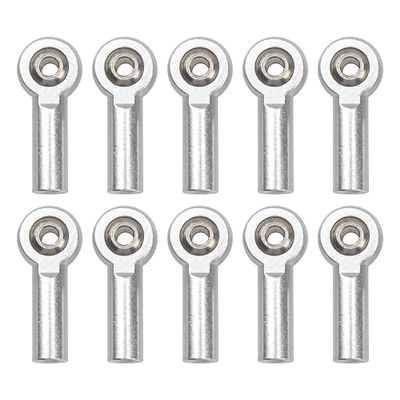10Pcs ShareGoo M3 Tie Rod End Ball Head Holder Link 3mm Thread Ball Joint Compatible with Redcat HSP Traxxas Axial 1/10 RC Car Truck Boat DIY Robot Airplane,L26mm (Silver)