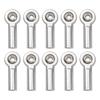 10Pcs ShareGoo M3 Tie Rod End Ball Head Holder Link 3mm Thread Ball Joint Compatible with Redcat HSP Traxxas Axial 1/10 RC Car Truck Boat DIY Robot Airplane,L26mm (Silver) view 1