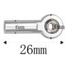 10Pcs ShareGoo M3 Tie Rod End Ball Head Holder Link 3mm Thread Ball Joint Compatible with Redcat HSP Traxxas Axial 1/10 RC Car Truck Boat DIY Robot Airplane,L26mm (Silver) view 4