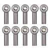 10Pcs ShareGoo M3 Tie Rod End Ball Head Holder Link 3mm Thread Ball Joint Compatible with Redcat HSP Traxxas Axial 1/10 RC Car Truck Boat DIY Robot Airplane,L26mm (Titanium) view 1