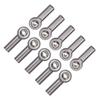 10Pcs ShareGoo M3 Tie Rod End Ball Head Holder Link 3mm Thread Ball Joint Compatible with Redcat HSP Traxxas Axial 1/10 RC Car Truck Boat DIY Robot Airplane,L26mm (Titanium) view 2