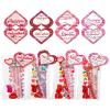 Valentine Gifts for Kids School, 28 Packs Stationery Set from Teachers to Students, Valentines Kids Gift Set Cards with Stickers, Pencils, Erasers, Valentine's Day Classroom Exchange Party Favor Toy view 3