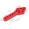 CNC Metal RC Car Shock Absorber Mount Adjust Height Angle Stand for Axial SCX10 90046 D90 D110 RC Crawler Car Truck Models Upgrades (Red) view 2