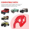 AllinRC RC Motor Mount Aluminum Motor Plate Gearbox Adapter for Axial SCX24 Gladiator Bronco C10 JLU Deadbolt 1/24 Crawler Upgrade Parts (Red) view 2