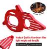 AllinRC Aluminum Adjustable Motor Mount Plate Adapter for Arrma Granite Mega Typhon Big Rock Senton 3S Kraton Outcast 4S 1/10 BLX Models(Red) view 3