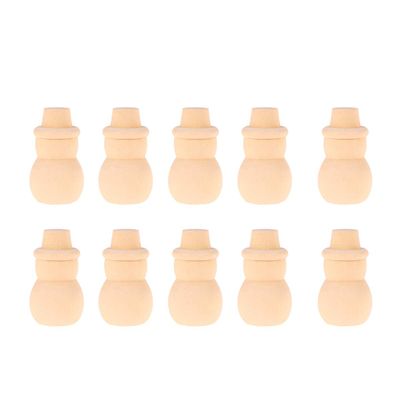 10pcs Cake Topper for Wedding Party Blank Cake Topper Snowman Peg Doll Peg Dolls Blank Peg Unfinished Snowman Unfinished Wood Snowman Waldorf Wooden Crafts Child