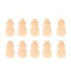 10pcs Cake Topper for Wedding Party Blank Cake Topper Snowman Peg Doll Peg Dolls Blank Peg Unfinished Snowman Unfinished Wood Snowman Waldorf Wooden Crafts Child view 1