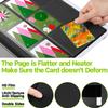 2026Trading Card Binder 9 Pocket, Premium Sports Collection Binder Game Cards Book with Sleeves Side Loading, Anti-open Strap Double Sided Waterproof 360 Card Folder view 3