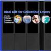 2026Trading Card Binder 9 Pocket, Premium Sports Collection Binder Game Cards Book with Sleeves Side Loading, Anti-open Strap Double Sided Waterproof 360 Card Folder view 2