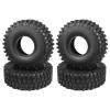 Hobbyfire 4Pcs 1.9 Inch 1/10 Rock Crawler Tires 120mm Outer Diameter Foam Inserts for Axial SCX10 II III Traxxas TRX 4 Redcat Gen 8 RC4WD TF2 RC Car view 1