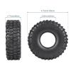 Hobbyfire 4Pcs 1.9 Inch 1/10 Rock Crawler Tires 120mm Outer Diameter Foam Inserts for Axial SCX10 II III Traxxas TRX 4 Redcat Gen 8 RC4WD TF2 RC Car view 2