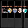 2026Trading Card Binder 9 Pocket, Premium Sports Collection Binder Game Cards Book with Sleeves Side Loading, Anti-open Strap Double Sided Waterproof 360 Card Folder view 2
