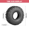 FriHobby 4.7"/120mm 1.9 Tires RC Crawler Tyres fit 1.9 Beadlocks Rims Soft Rubber Great Grip on Rocks Mud Dirt for Traxxas TRX4 Axial SCX10 II III Redcat Gen 8,w/Foam view 2