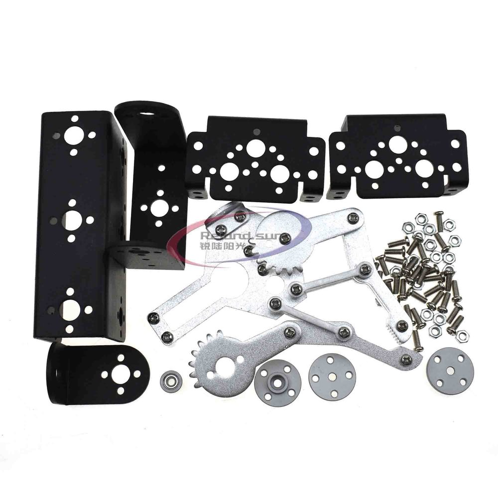 1set 3 Dof Mechanical Arm Clamp Claw Mount Kit For Remote Control Smart Robot DIY ModeL (Bracket)