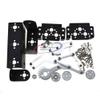1set 3 Dof Mechanical Arm Clamp Claw Mount Kit For Remote Control Smart Robot DIY ModeL (Bracket) view 1