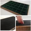 Tray for coins medals jewelry or other precious items. Wood, Italian velvet of high quality Empire Green view 1
