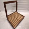 Beige wooden and velvet display case for fountain pens