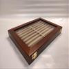 Beige wooden and velvet display case for fountain pens view 3