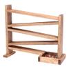 AmishToyBox.com Marble Roller Racetrack Wooden Toy - Child-Safe Finish - Pack of Marbles Included (Harvest Stain Finish) view 1