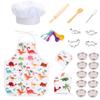 25Pcs Pretend Play Costume Set Baking Gift Utensils for Kitchen view 1