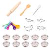 25Pcs Pretend Play Costume Set Baking Gift Utensils for Kitchen view 2