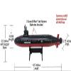 Toy Aircraft Carrier Submarine and Battleship Destroyer Combo with 8 Mini Fighter Jets view 2