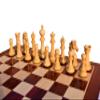 The Chess Empire- Svadilfari Stallion Series Complete Luxury Wood Chess Pieces Boxwood & Padauk 4.4" King Heavily Weighted Chess Set Pieces only view 4