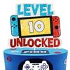 Level 10th Unlocked Cake Topper - Electronic Games Theme Boys Birthday Party Decorations Supplies - 10th Happy Birthday view 1