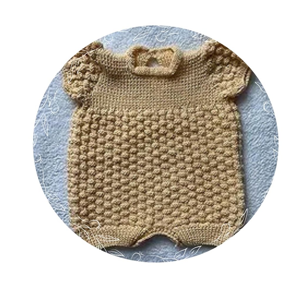 This product does not have a brand Crochet Baby Romper