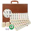 LANYOTA Mahjong Set,Chinese Mahjong Game Set with Carrying Travel Case, 1.5'' Large 146 Tiles with Arabic Numerals, 2 Dice and a Wind Indicator,Mah Jongg Set view 1