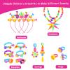 NIDOOT 550Pc+ Pop Beads Jewelry Making kit for Girls 4-6, Arts and Crafts for Kids Ages 4-8, Toys for 4 5 6 Years Old Girl Birthday Christmas Gifts Ideas, Bracelet Necklace Ring Snap Bead Set view 3