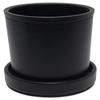 Cyber-Deals PU Leather Dice Cup, Felt Lined Lid/Tray, Alloy Dice with Pouch Set in White Gift Box (Black/Black Cup/Lid, Antique Copper (Black Dot) Dice) view 4