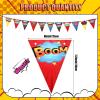 Breling 4 Pcs Hero Birthday Party Banner Decorations Hero Paper Pennant Banner Garland Decor for Kids Boys Birthday Party Supplies Baby Shower Wall Decoration view 4