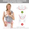 Baby Carrier & Wraps - Soft Adjustable Ring Sling for Newborns & Infants, Breathable Multi-Functional Sling for Mom & Dad Support, Babies Under 36lbs - Grey view 4
