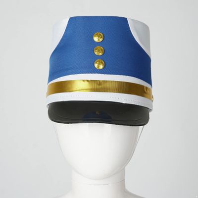 Alvivi Drum Major Soldier Nutcrackers Teen Adult Halloween Cosplay Party Marching Band Hat - Blue, One Size