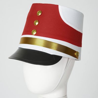 Alvivi Drum Major Soldier Hat - Red, One Size, Teen & Adult, Halloween, Cosplay & Party, Marching Band
